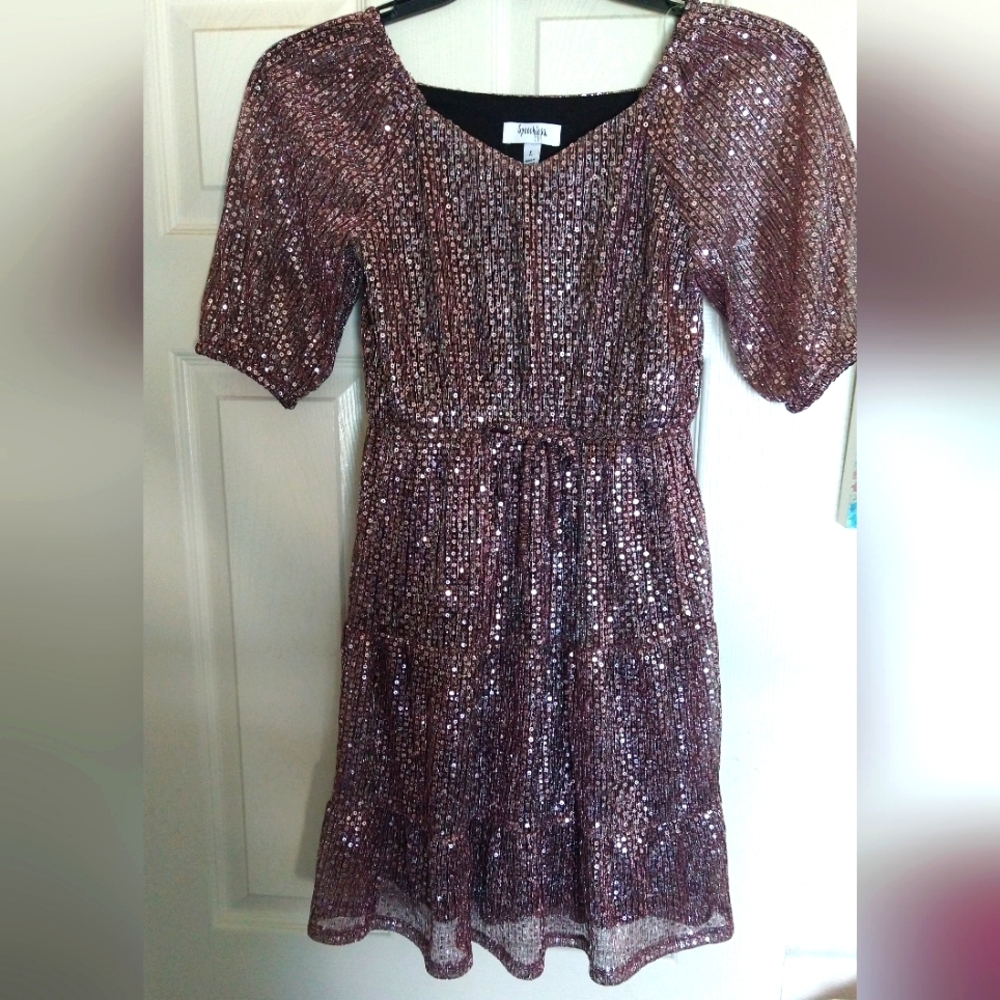 Girl's Sparkly Sequin Dress